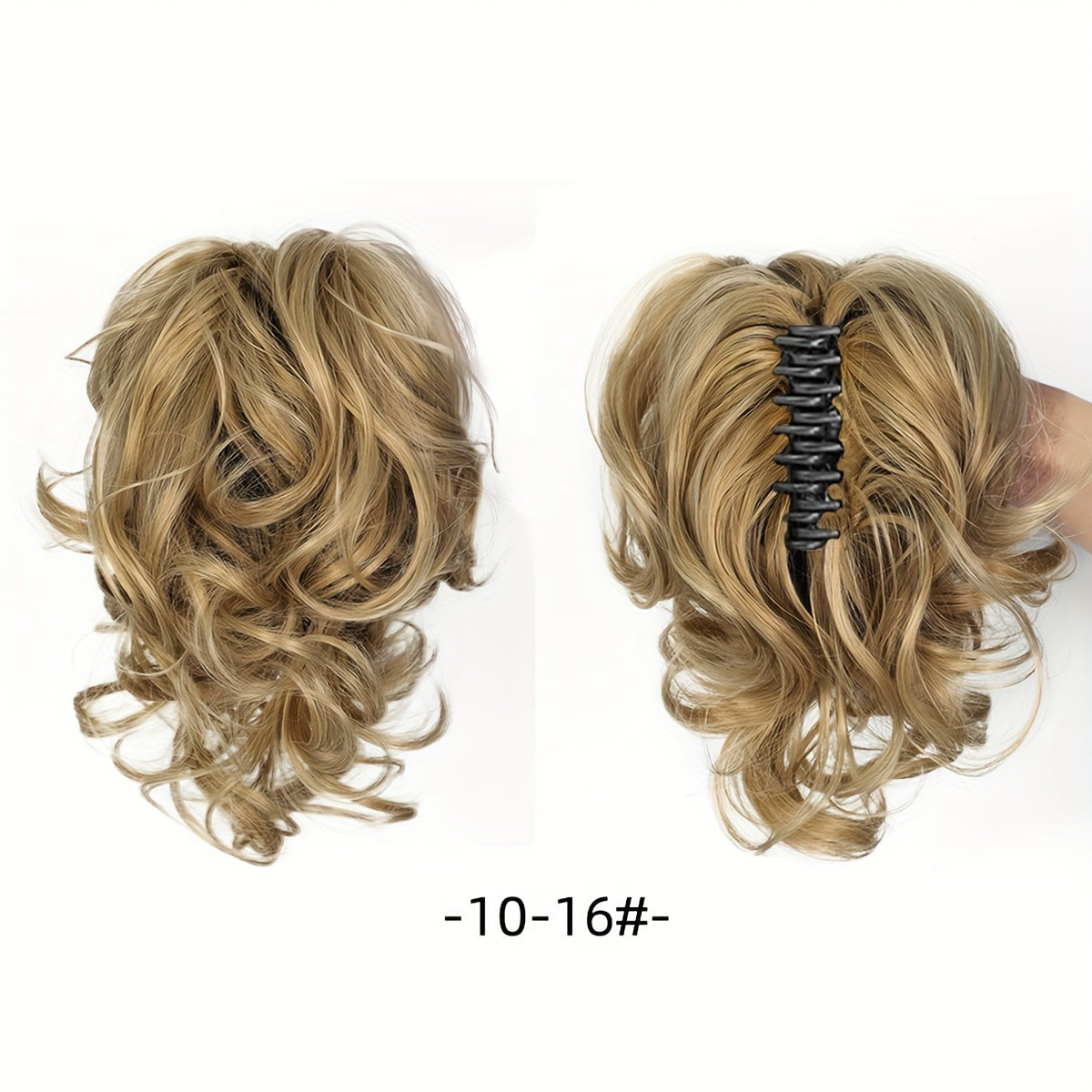 Wavy Short Ponytail Clip for Women with a Voluminous Look.