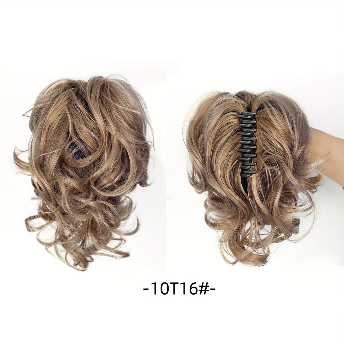 Wavy Short Ponytail Clip for Women with a Voluminous Look.