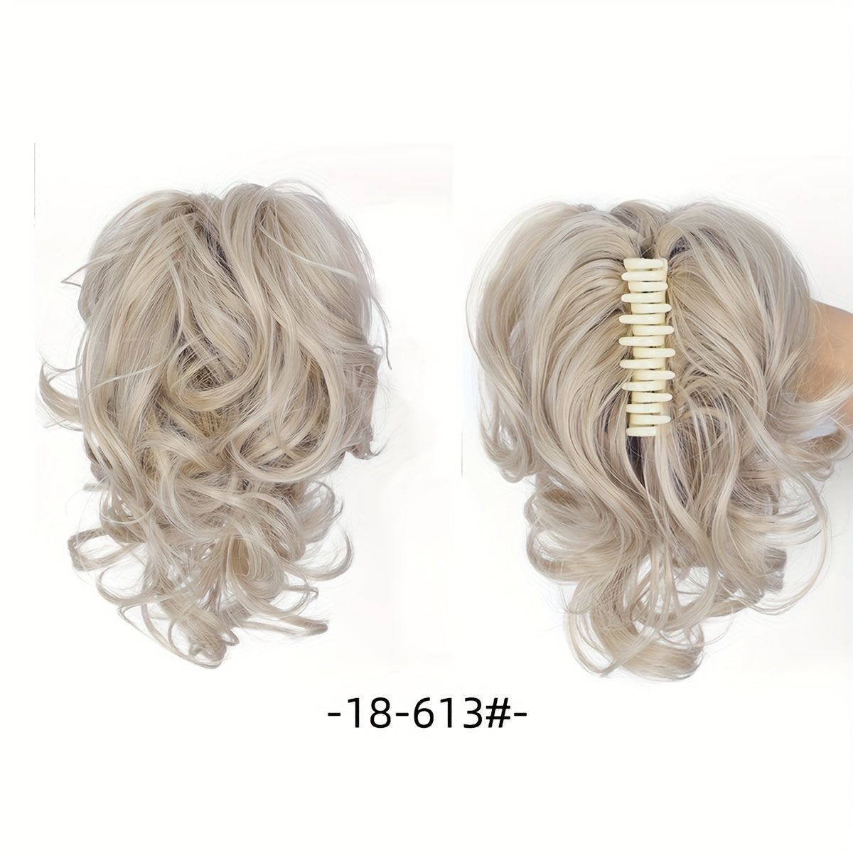 Wavy Short Ponytail Clip for Women with a Voluminous Look.