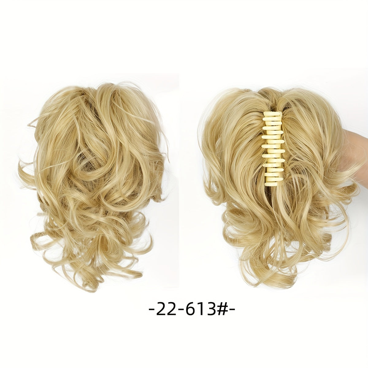 Wavy Short Ponytail Clip for Women with a Voluminous Look.