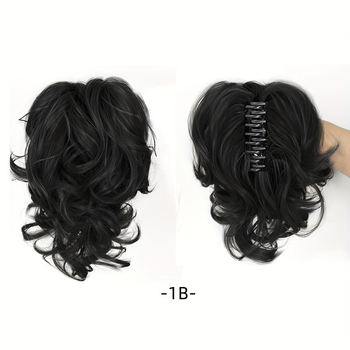 Wavy Short Ponytail Clip for Women with a Voluminous Look.