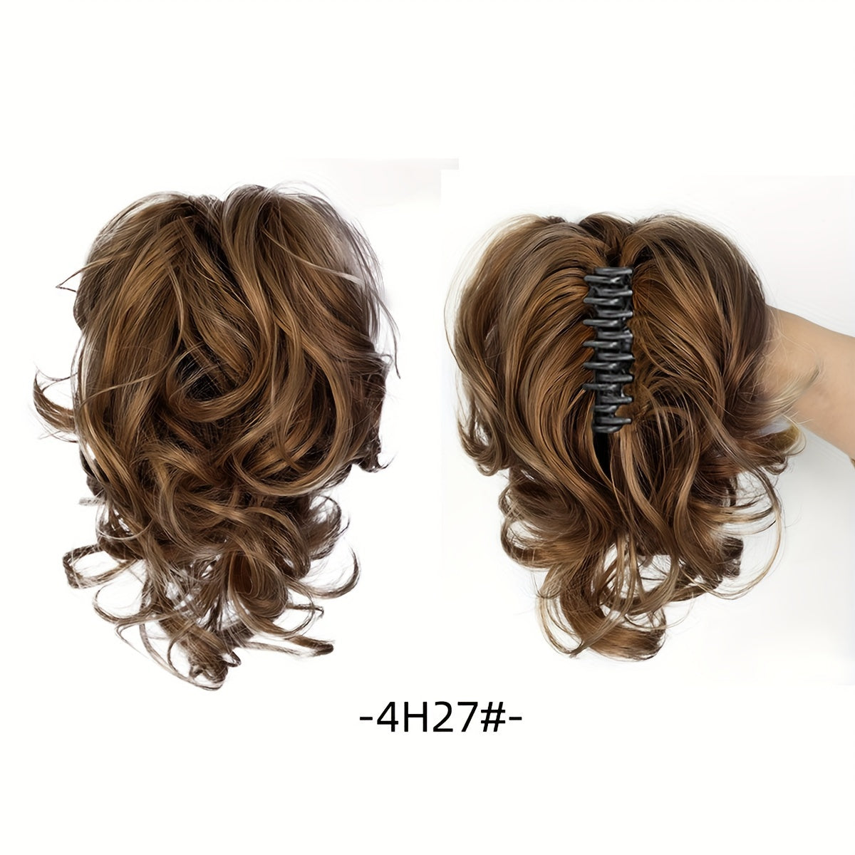Wavy Short Ponytail Clip for Women with a Voluminous Look.