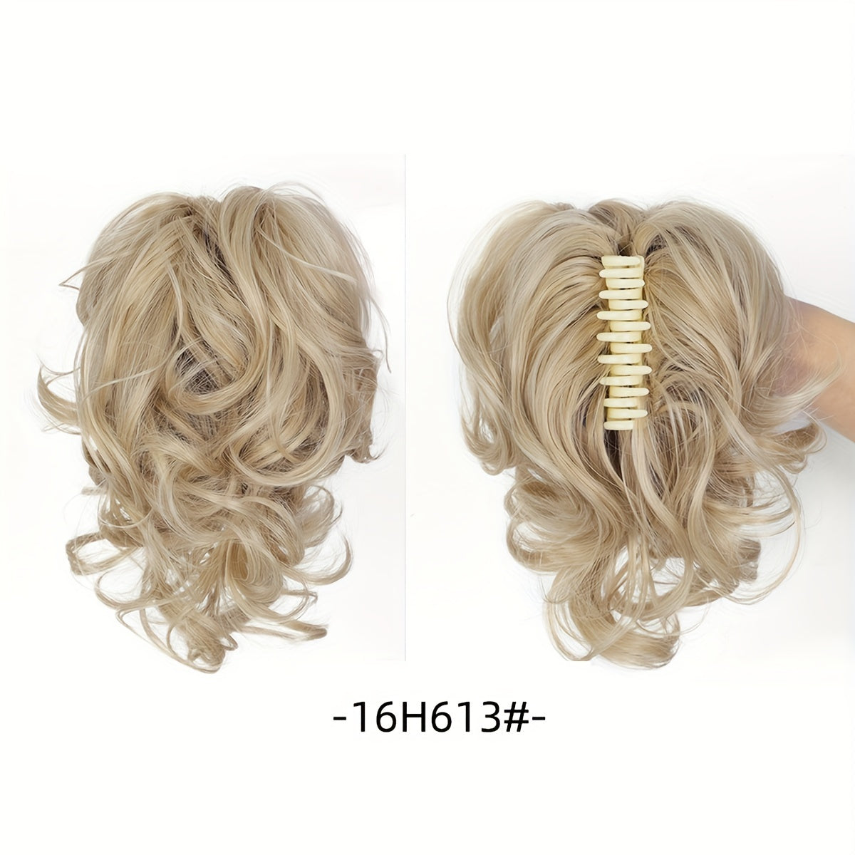 Wavy Short Ponytail Clip for Women with a Voluminous Look.