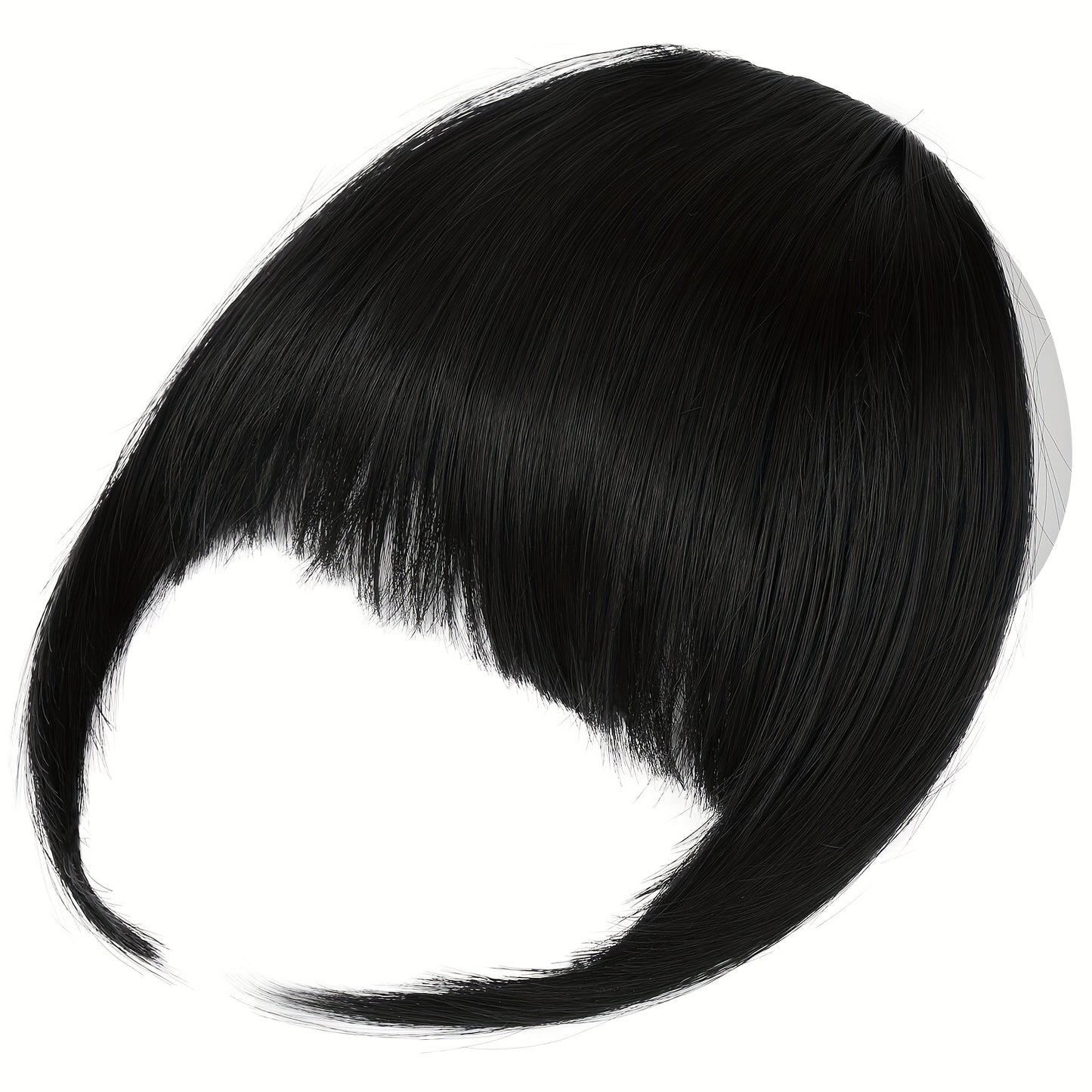 Women's Clip-In Bangs - Natural Look Fake Bangs Extensions with Temples, Easy to Use No Glue Needed, Straight Hairstyle, for Everyday & Special Events - Salon-Quality Fringe Hairpiece, Glossy Finish