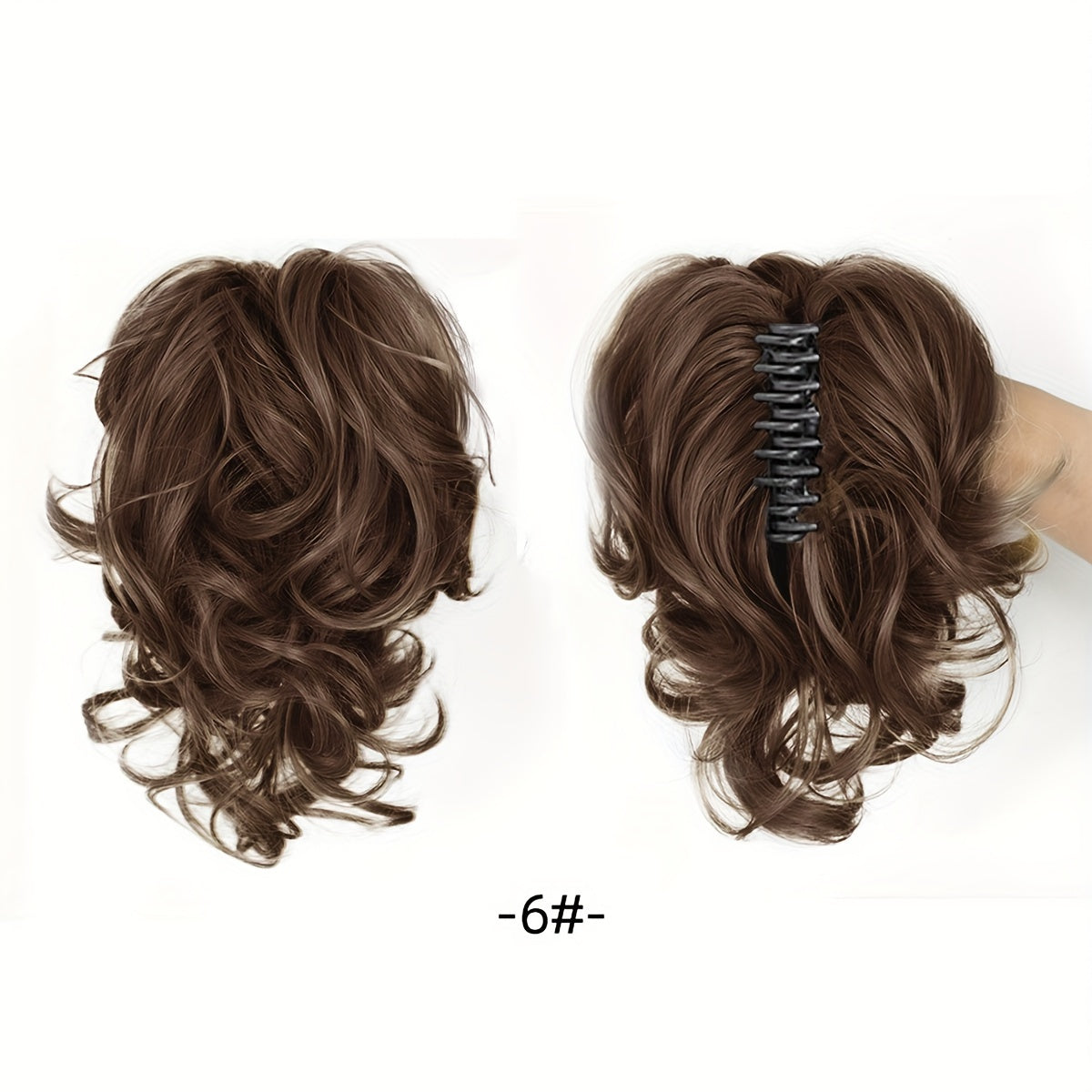 Wavy Short Ponytail Clip for Women with a Voluminous Look.